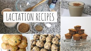 3 SNACKS TO INCREASE MILK SUPPLY | Blueberry Muffins, Energy Bites, & Banana Oatmeal Smoothie
