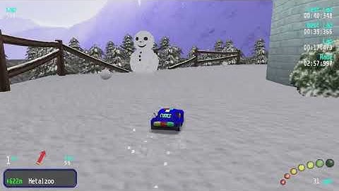 Re-Volt Custom Track Snowland 1 by Xarc, 8 Lap Race