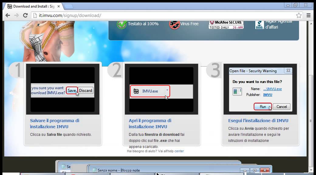 SCARICARE IMVU