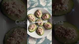 Goan snacks - Tuna on cucumber bit of pepper and mayonnaise and you have a great snack… enjoy#goan