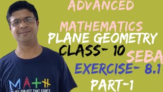 Exercise 8.1 Question number 1 to 5 Chapter 8 Plane Geometry Advanced Maths Class 10 Seba PART-1 screenshot 3