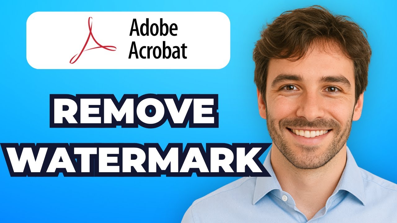 How to Remove PDF Watermark in Adobe Acrobat (Quick Tuto) - YouTube