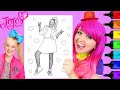 How To Color Jojo Siwa | Markers