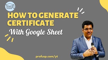 How to Generate Certificate with Google Sheets