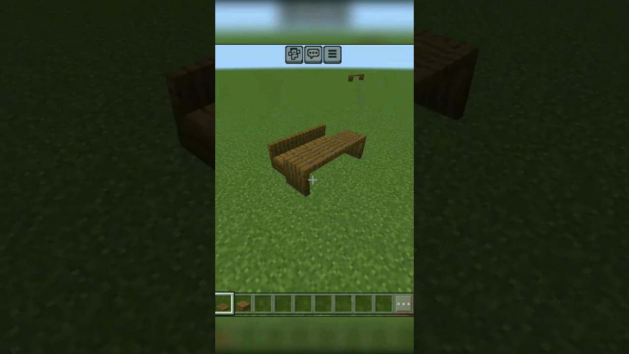 Beautiful Garden Bench 🤩 #shorts #minecraft #minecraftshorts