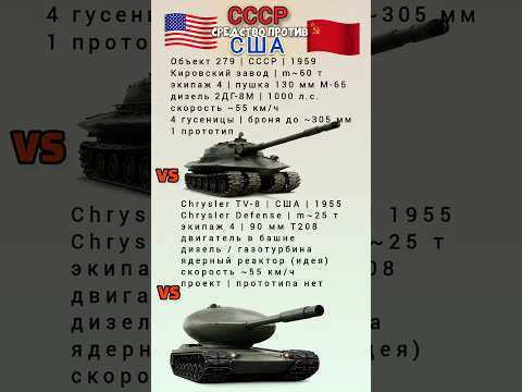Объект-279 VS Chrysler TV-8 #benderhistory #танки #израиль #україна #грузия #shorts