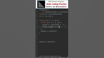 Java Pattern-93 | 500 Java Pattern Programs #shorts #java #coding #programming