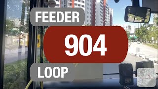 SMRT Buses Feeder 904 | Bus Service Route Visual