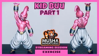 Step-by-Step Guide to Cell Shading: Painting Kid Buu Miniature - Exercise Part 1