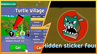 4 Sticker in Turtle Village | Super Bear Adventure Gameplay Walkthrough