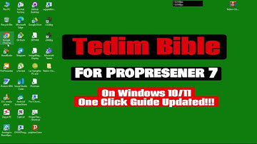 Tedim Bible for ProPresenter 7