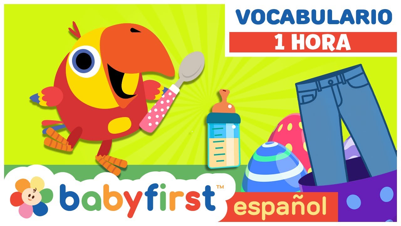 ¡Larry te enseña palabras! | Vocabulario para bebés y preescolares | BabyFirst en Español