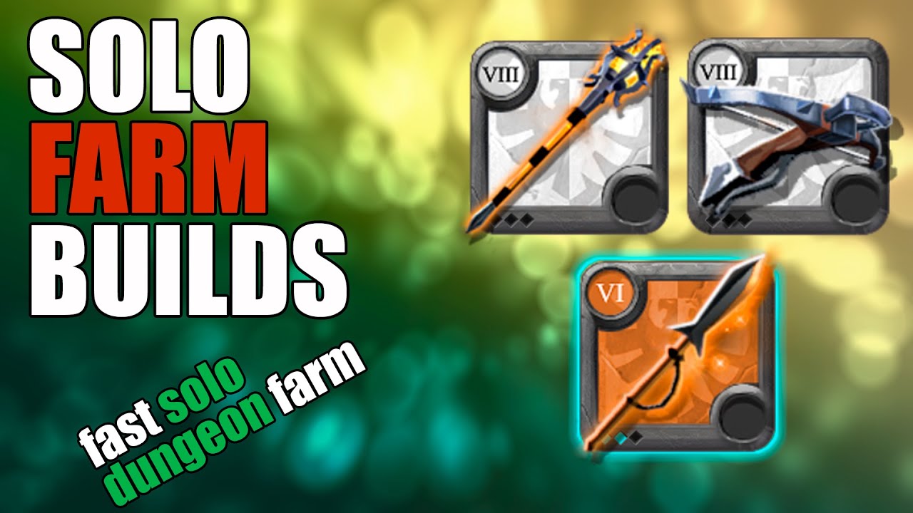 The fast clearing Solo Dungeon builds. Perfect speed farm | Albion