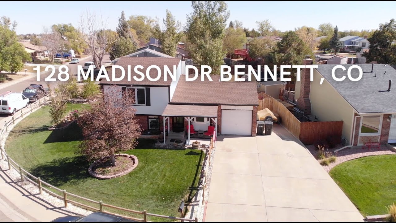 The Sandoval Team: 128 Madison Drive, Bennett, CO - Aerial Listing Video