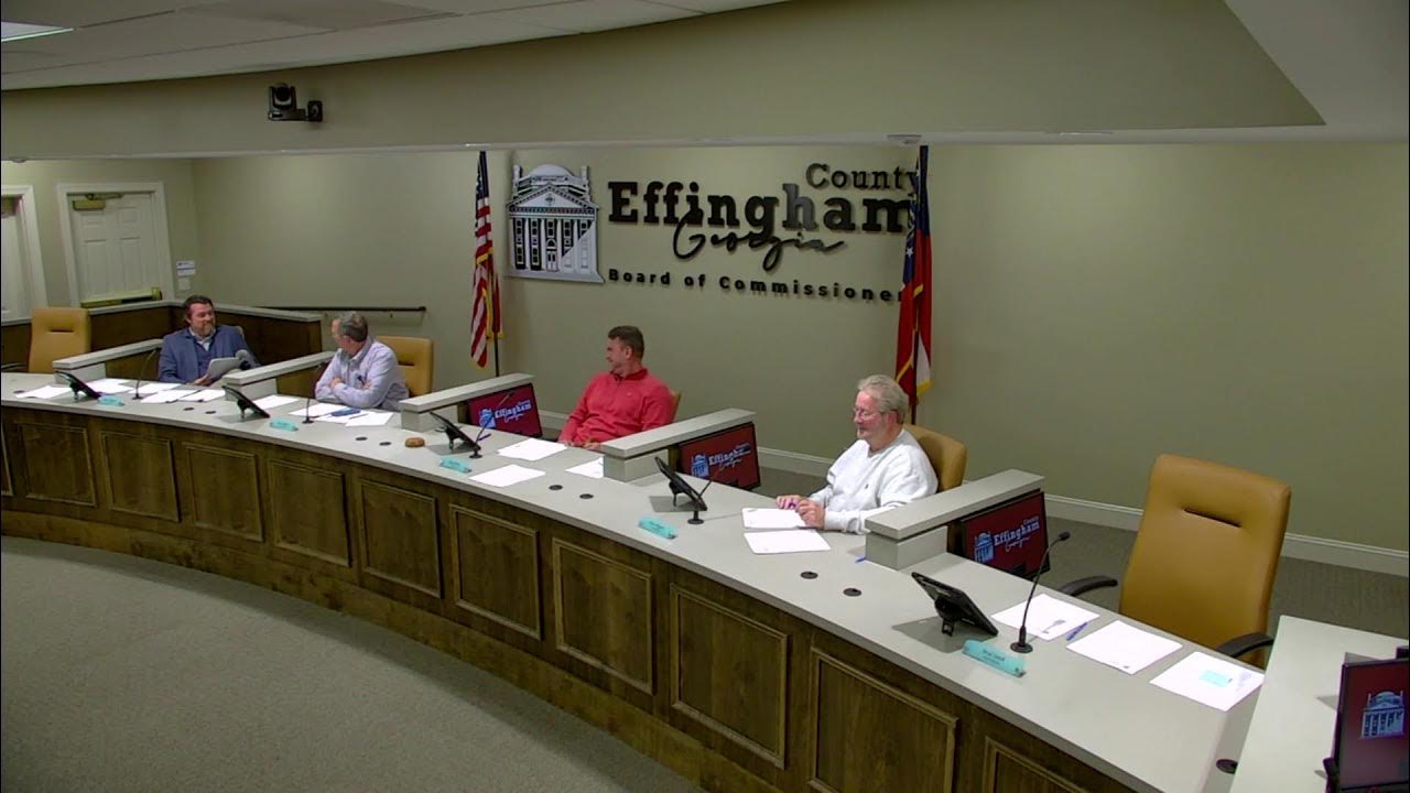 Effingham County Planning Board Work Session December 12, 2023 YouTube