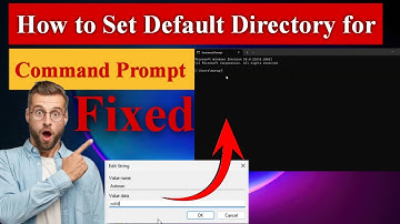 How to Set Default Directory for Command Prompt in Windows 11/10 [100% Solved] #commandprompt