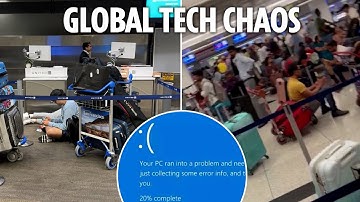 Microsoft MELTDOWN causes global chaos as IT crashes hitting travel, shopping, health & banks