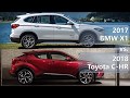 2017 bmw x1 vs 2018 toyota chr technical comparison