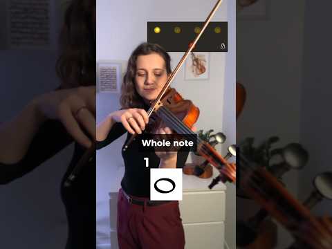 How to play different note values?Play along with me all of them in 60bpm✨#violin #violintips #tips