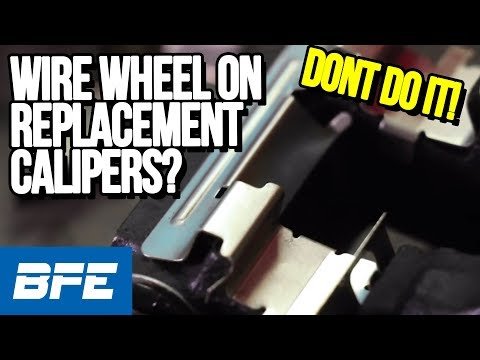You Should Avoid Using A Wire Wheel On Replacement Calipers | Tech Minute