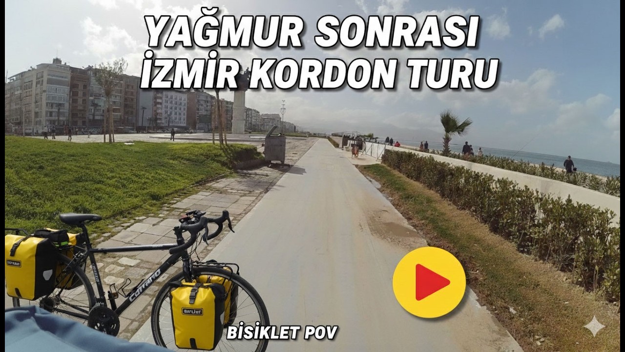 Bisikletle Yağmur Sonrası İzmir Kordon Bisiklet Turu | Fuar - Alsancak - Konak