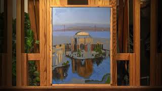 Palace of Fine Art in First Light Oil Painting Time-lapse