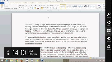 Windows 8.1 How to copy paste web text into microsoft word