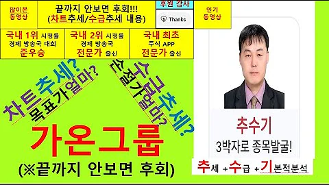 가온그룹(가온미디어 078890) 추수기(추수) 전문가 종목분석및 향후주가전망