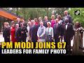 PM Modi and G7 leaders pose for Family photo during Evian-les-Bains Summit