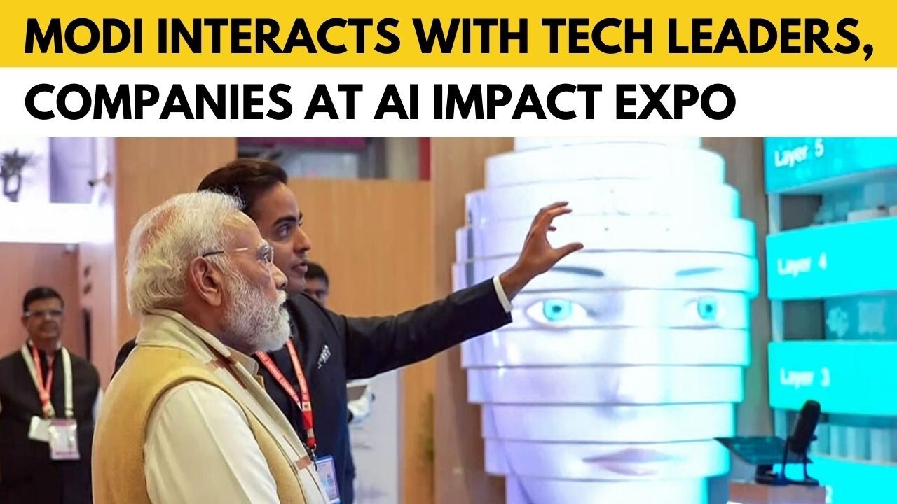 PM Modi inaugurates India AI Impact Expo, interacts with startups