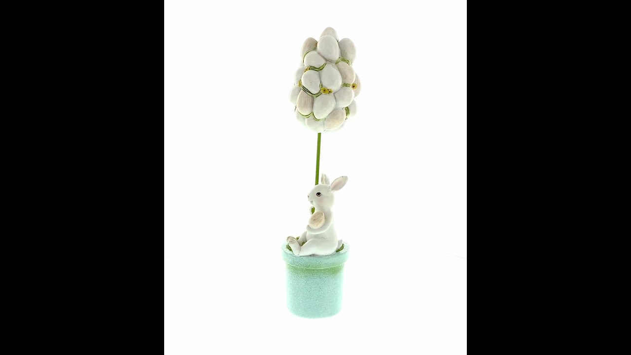 Bunny's Treasured Easter Egg Vessel Figurine (XY-012) 