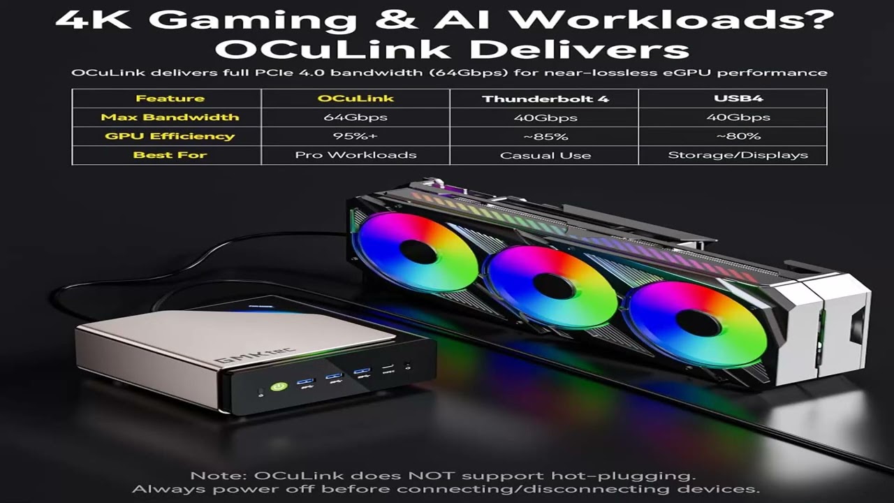 Best Deal: GMKtec AI Mini PC Ultra 9 285H 96GB DDR5 2TB PCIe 4.0 SSD Mini Gaming Computer | EVO-T1