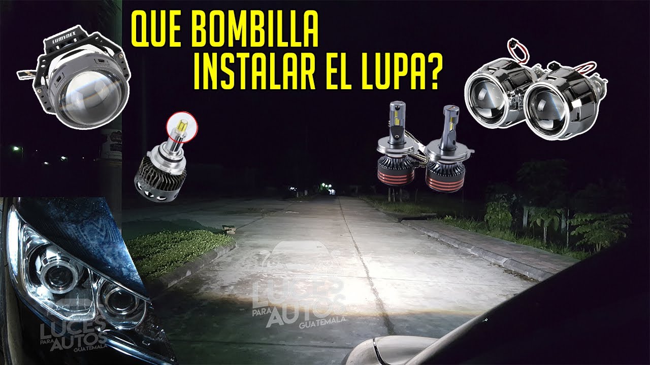 saber qué bombillas instalar en silvines con proyectores o lupas - YouTube