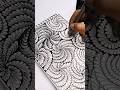 Simple Drawings Zentangle pattern.. #art #zentanglelegend #drawing #satisfying