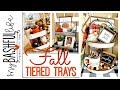 Fall Decorating Tiered Trays