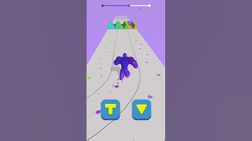 Colorful Blob Shape Run #shorts #youtubeshorts #gaming