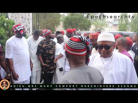 SENATOR HOPE UZODINMA VISITS ORANGE DRUGS 🍊 FOR THE SECOND TIME DURING HIS MOTHER'S BURIAL CEREMONY.