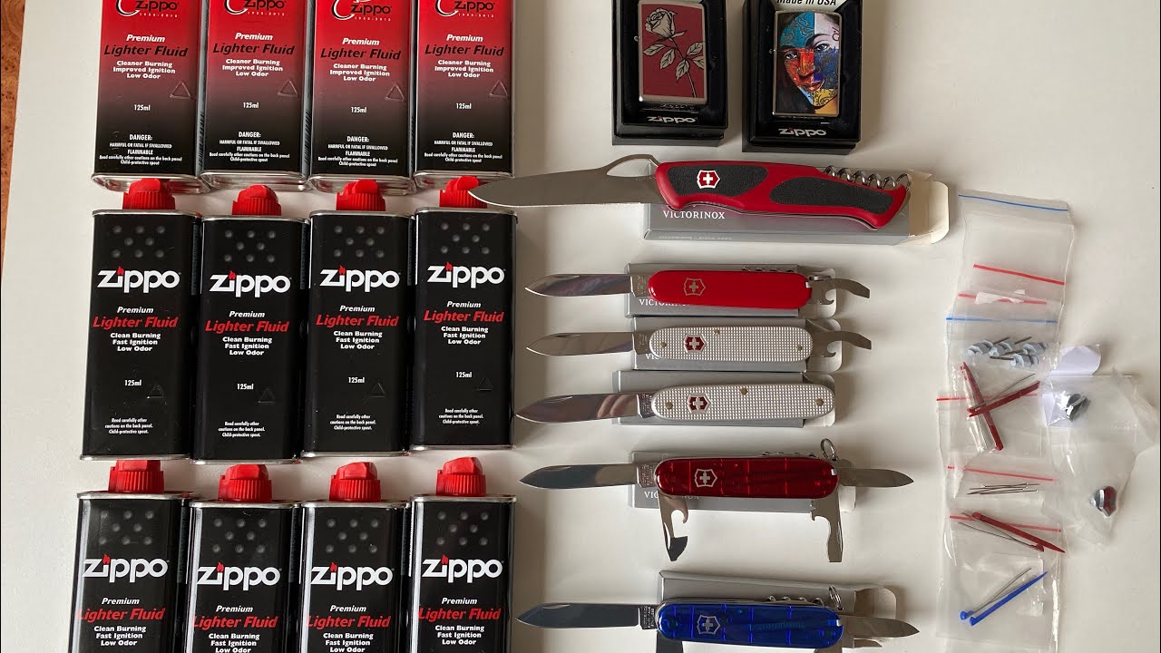 Zippo & Victorinox (распаковка/unboxing) YouTube