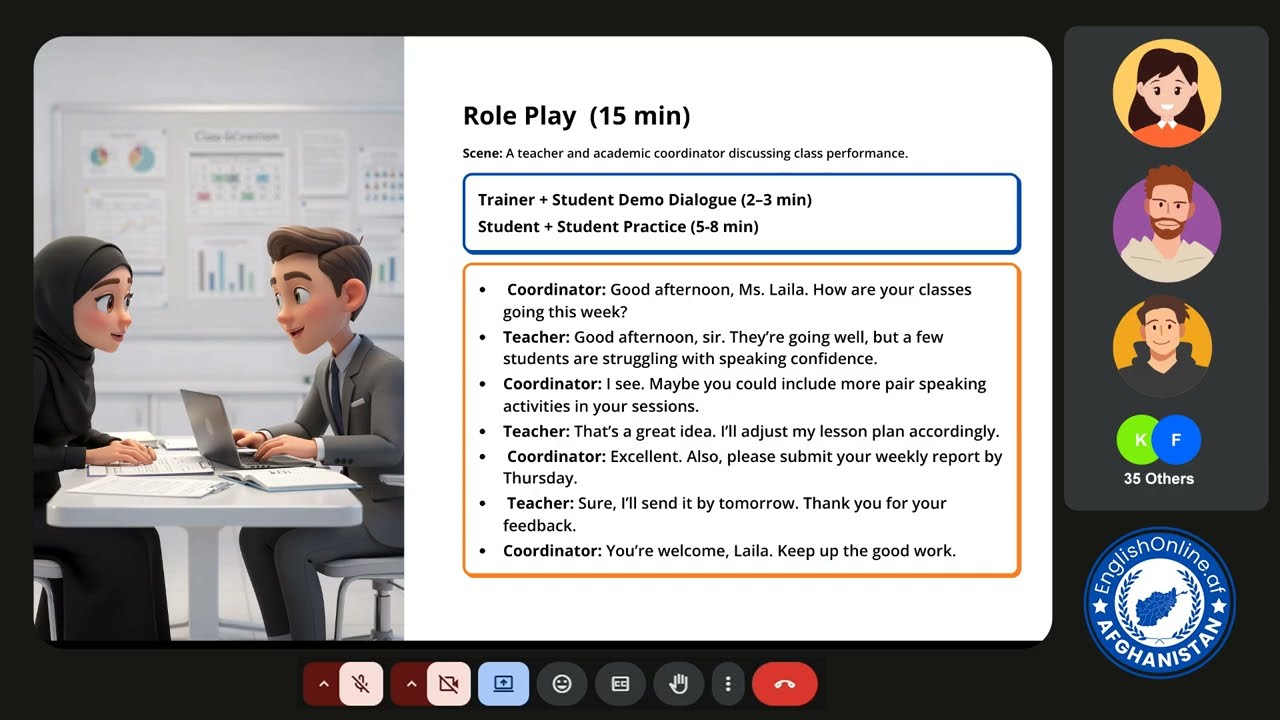 Working in English Language Institutions | Speaking Practice Session With Ustad Aryana