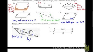 geometry 5-2 concept guide: ways to prove quadrilaterals are parallelograms