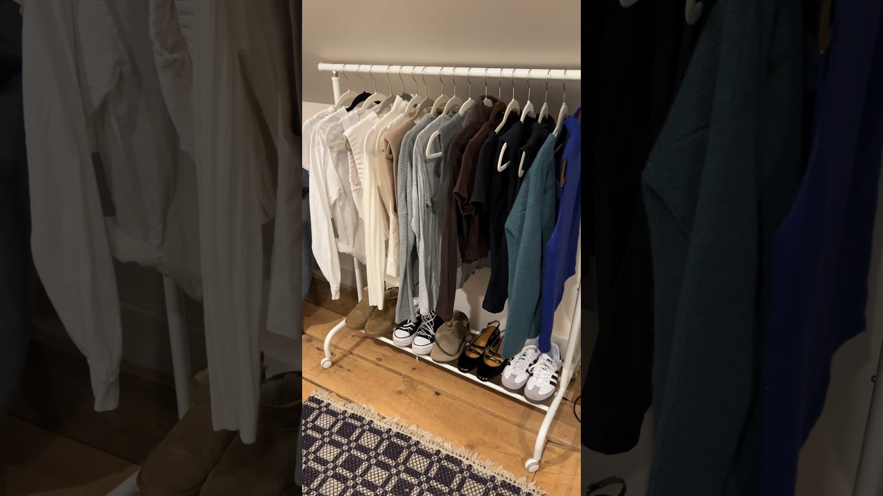DIY Ikea Clothing Rack - YouTube