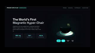 Project Apex Float | World's First Magnetic Hyper-Chair (3D Interactive Demo)