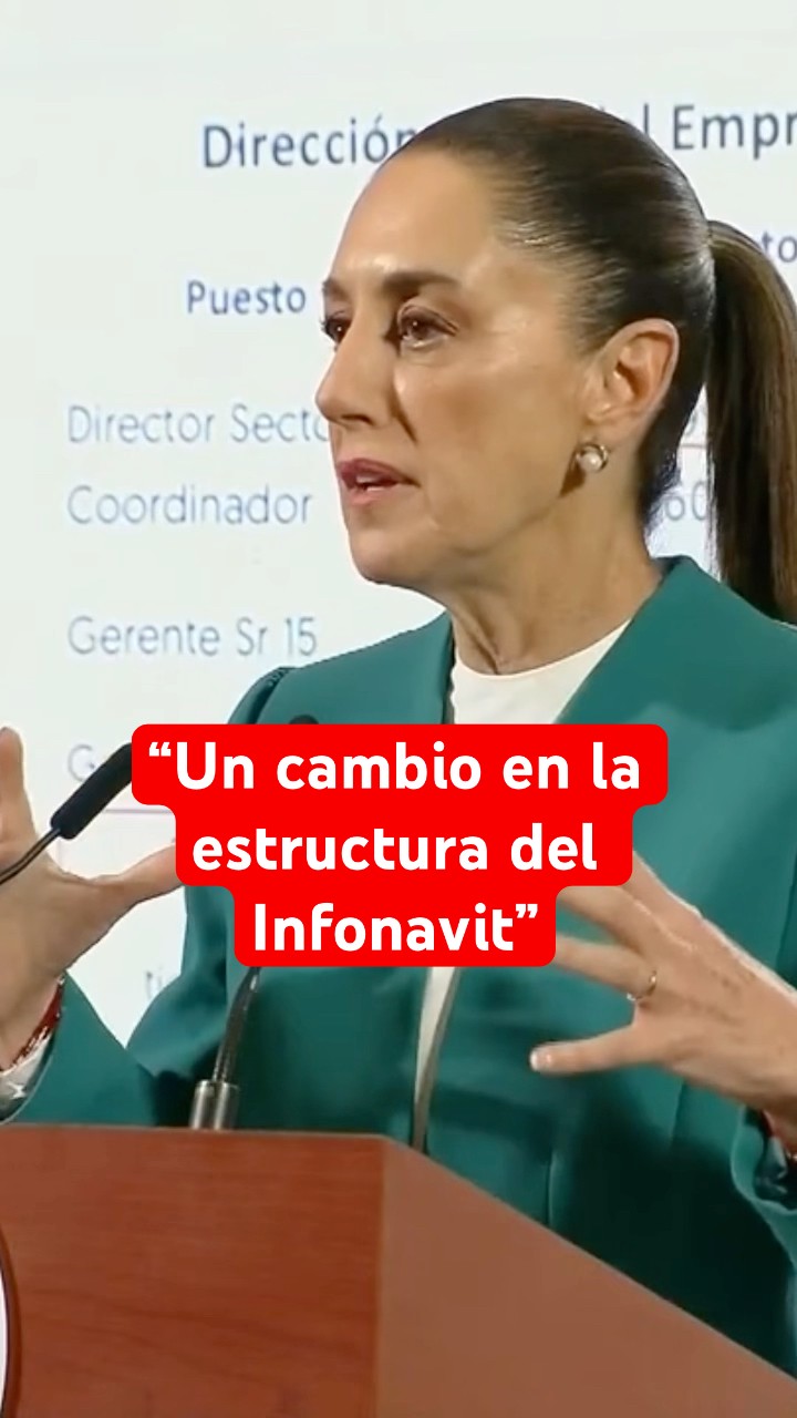 Sheinbaum busca transparencia con la reforma a la Ley del Infonavit #shorts