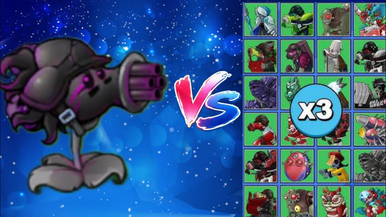 PvZ1 FUSION 3.3 CHALLENGE !! ALL ULTIMATE ZOMBIES VS SUPER DOOM GATLING ...
