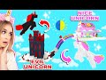 EVIL And NICE Unicorn Floating Castle In Adopt Me! (Roblox)