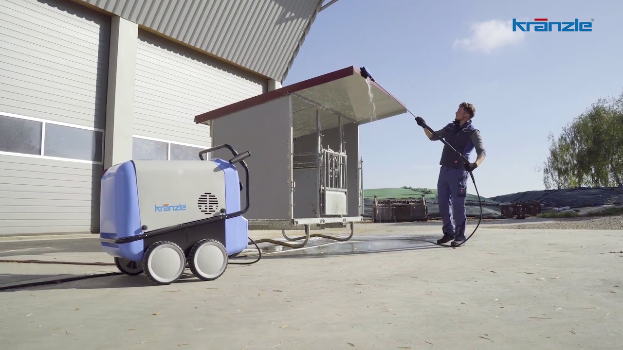 The best way to clean livestock pens & trailers with a Kranzle hot