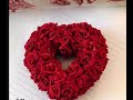 صور ورد احمر على شكل قلوب - red roses heart shaped