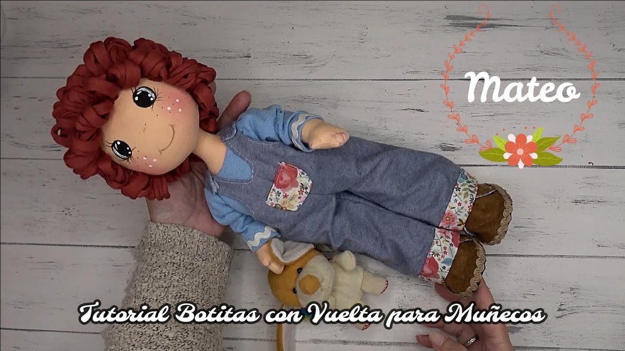 Tutorial Botitas con Vuelta para Muñecos Estilo Country #eltallerdeamparo