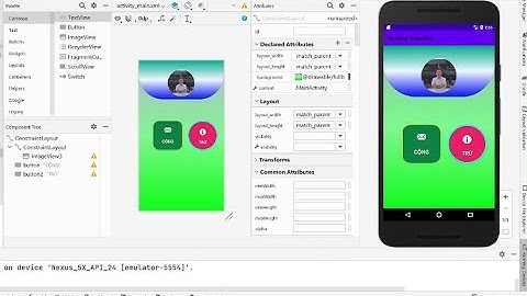 Lập trình Anhdroid - Sử dụng Drawable shape tạo background cho nút bấm và layout