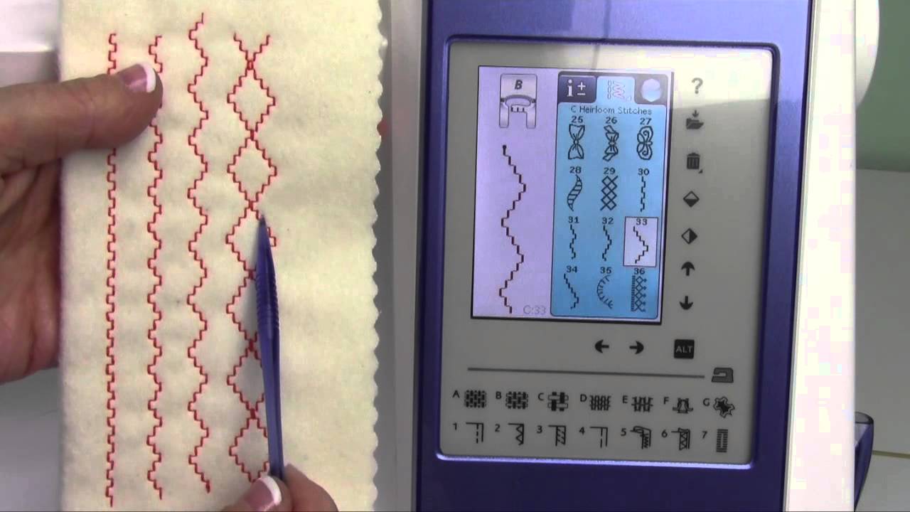 Husqvarna Viking Sapphire 960 53 Smocking Stitches YouTube